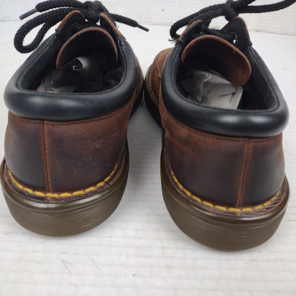 Vintage Doc Martens 1461 Leather Shoes 7 Made In England Oxford Brown Y2K 90\'s main image 14